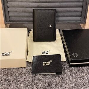 💯 Authentic 🆕 MONTBLANC MEISTERSTÜCK Soft Grain my Office Business Card Holder